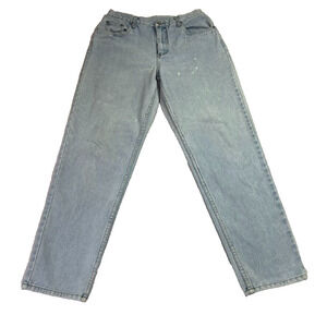 Members Mark Jeans Womens 12 Light Wash Mom High Rise Denim Blue Vintage